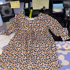 Stylish Kids Dress with Vibrant Leopard Print